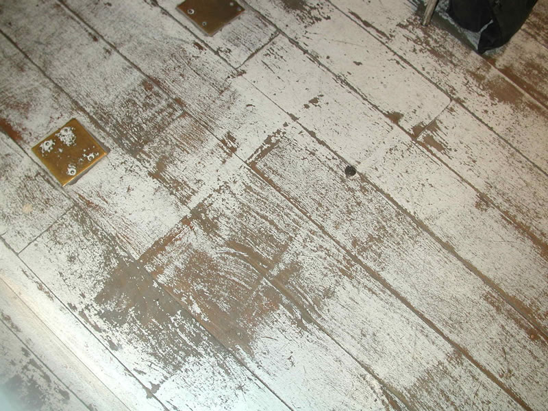 Vintage distressed wooden floor