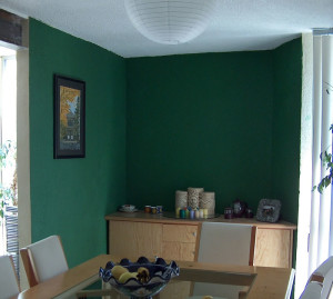 Green Feature Wall