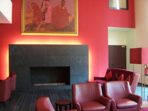 Red Feature Wall